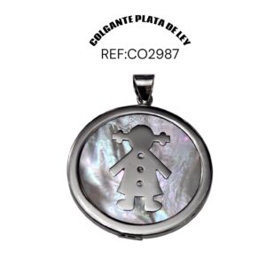 Colgante Niña Plata De Ley