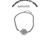 Pulsera Plata De Ley Trébol