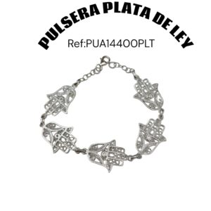 Pulsera Plata De Ley Mano de Fatima