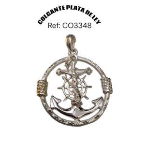 Colgante Cruz Marinera Plata De Ley
